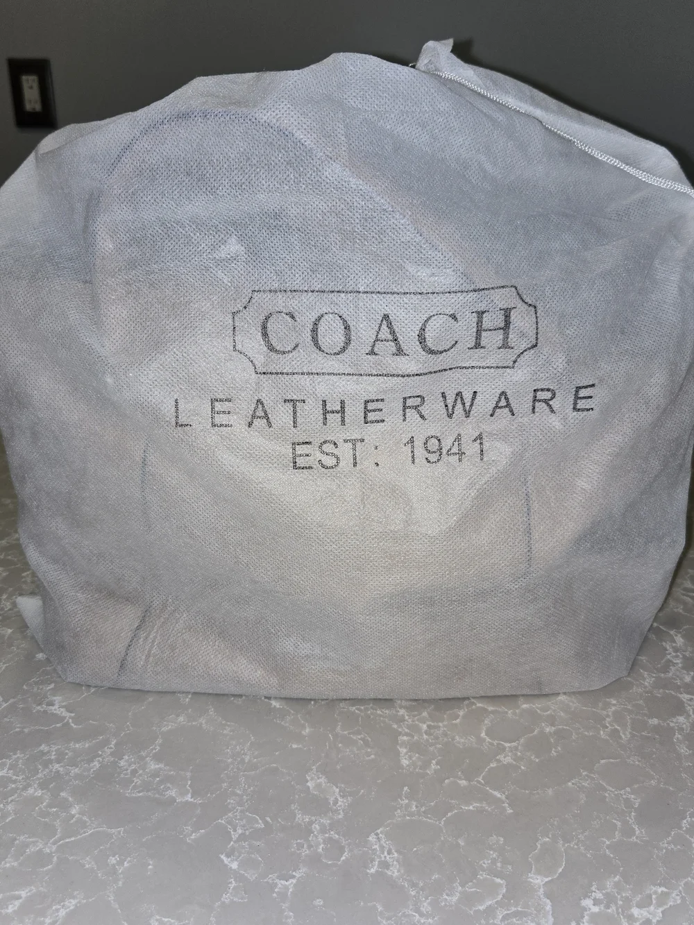 Coach Casey Pebble Leather Satchel in Beige